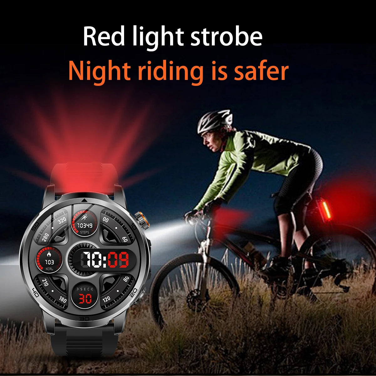 2026 New Outdoor Military Smart Watch For Men 1.85" AMOLED 1000mAh Battery IP69K Swim Flashlight Heart Rate Wireless Call Watchs