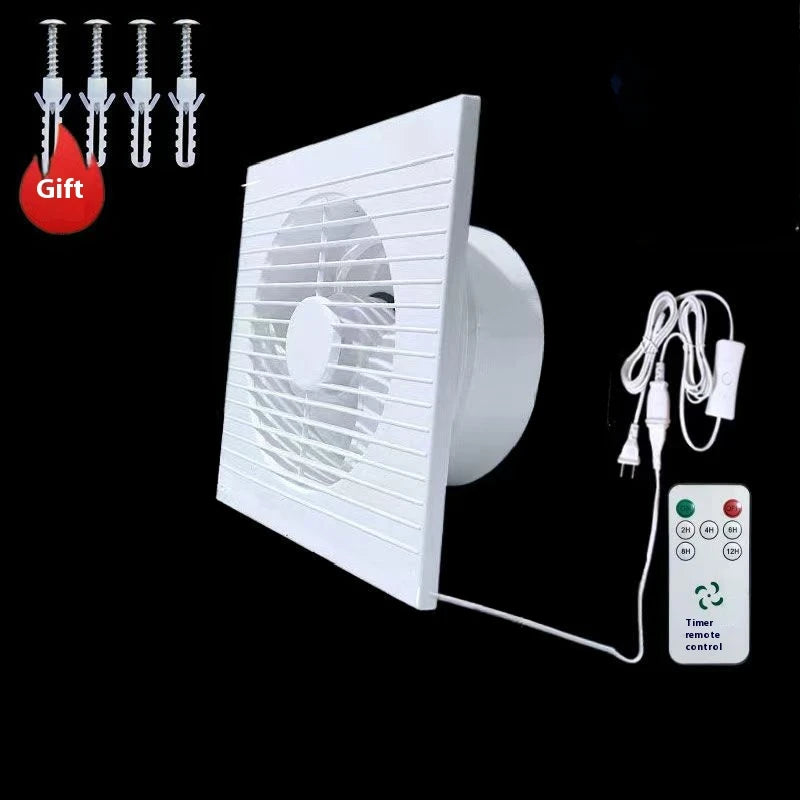 220V White Wall Mounted Exhaust Fan 4 6 8 Inch Toilet Bathroom Kitchen