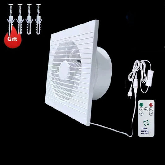 220V White Wall Mounted Exhaust Fan 4 6 8 Inch Toilet Bathroom Kitchen