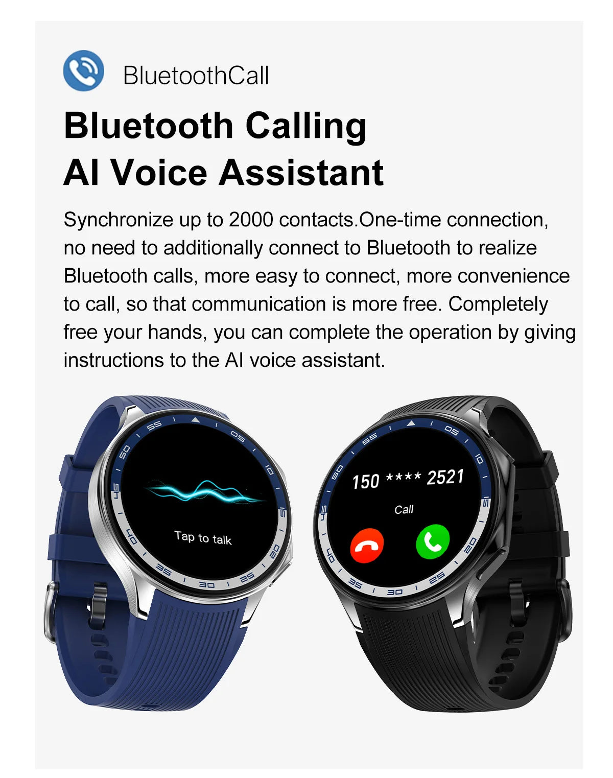 2025 New Smart Watch Bluetooth Call Watch Sleep Heart Rate Detection Smart Watches Blood Oxygen Monitor Activity Tracker Compass