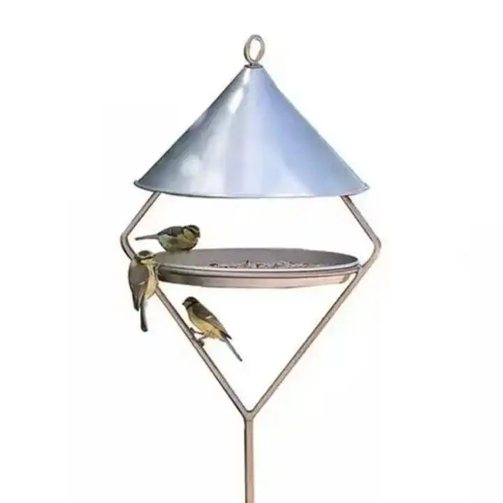 12 Inch Glass Blue Jay Bird Bath Bowl Outdoor Replacement Bird Feeder Tray Wild Bird Waterer Garden Landscape Art Water Station