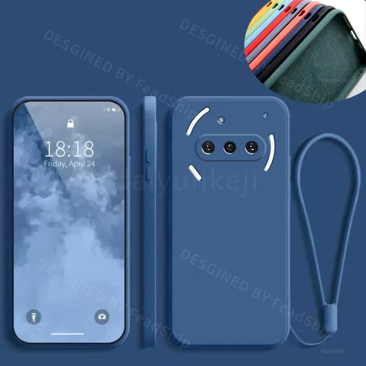 Liquid Silicone Case For Nothing Phone 3A Pro Phone Case Nothing 3A Phone Protective Soft Cover with Screen Film