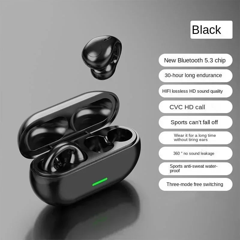 T75 Bone Conduction Earphones — Bluetooth 5.1, HiFi, Waterproof