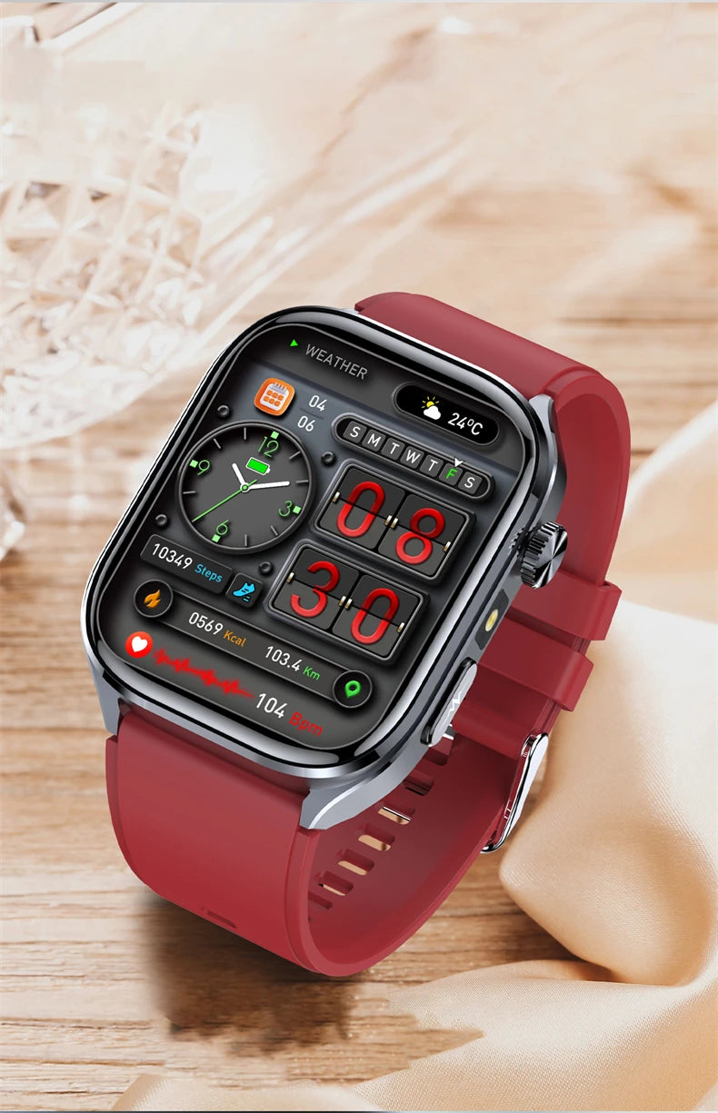 2026 New AI-GPT Health Diagosis Smart Watch Men ECG Blood Pressure Blood Oxygen Lipid Uric Acid Health Analysis Smart Bracelet