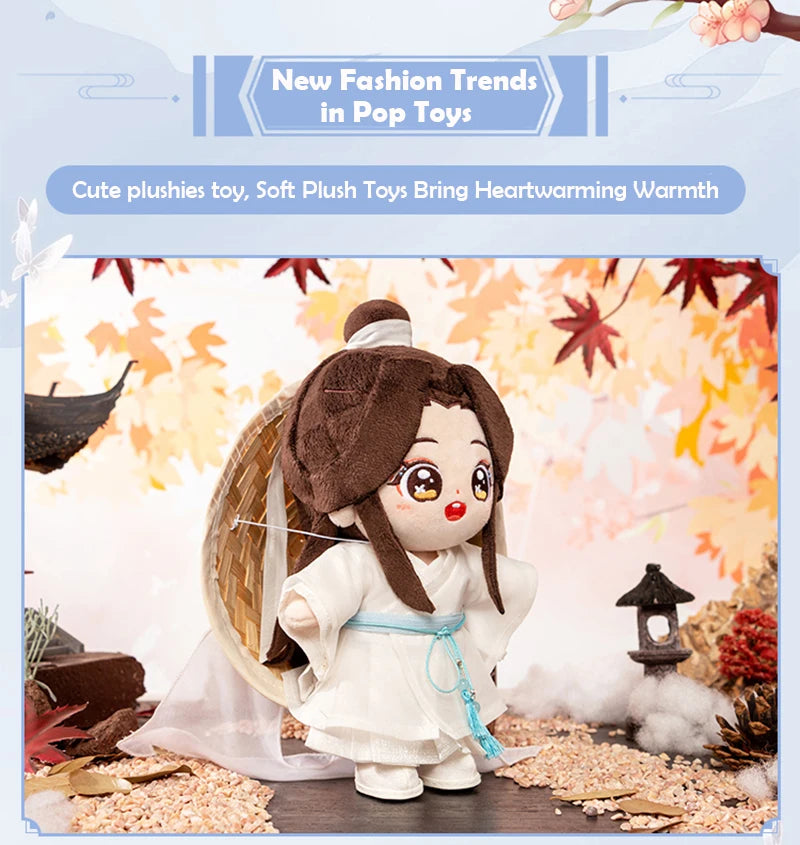 TGCF Plush Xie Lian And Hua Cheng 20cm Dress Up Toy Plush Doll