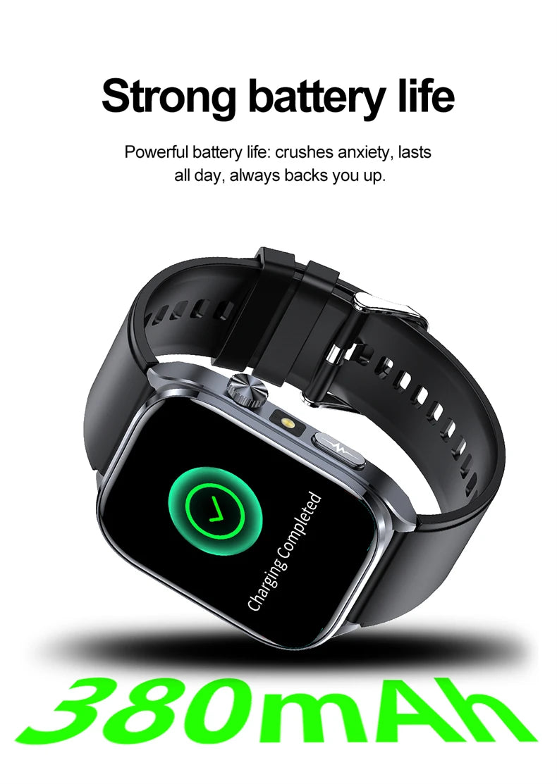 2026 New AI-GPT Health Diagosis Smart Watch Men ECG Blood Pressure Blood Oxygen Lipid Uric Acid Health Analysis Smart Bracelet
