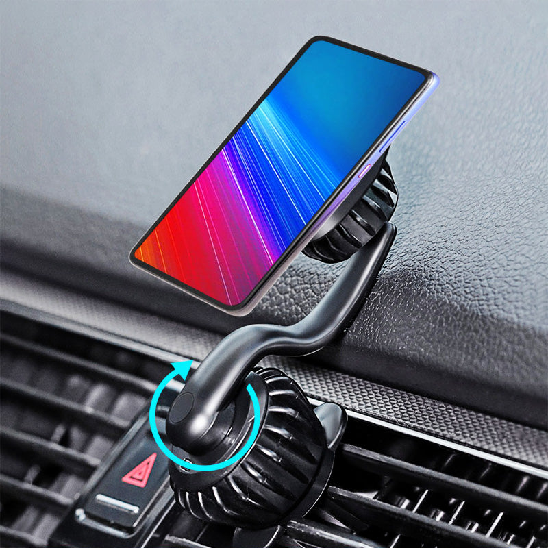 Car Bracket Car Phone Holder With Multifunctional 360 Degree Rotating Air Outlet Magnetic Buckle Type Car Phone Holders Stands
