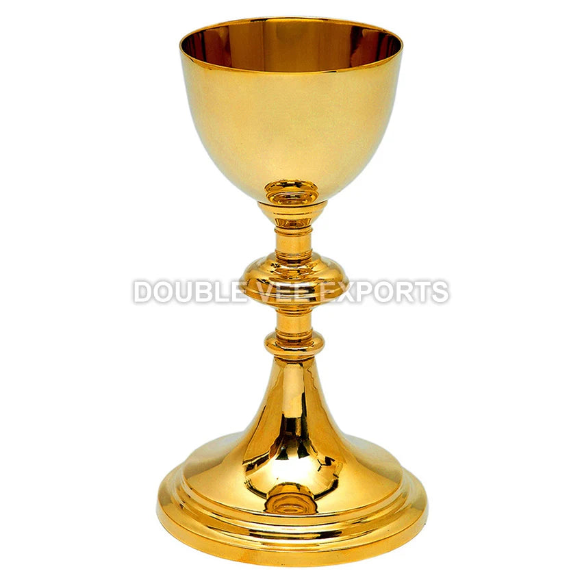 Solid Brass Chalice for Church | Polished Gold Finish Communion Cup – DOUBLE VEE EXPORTS