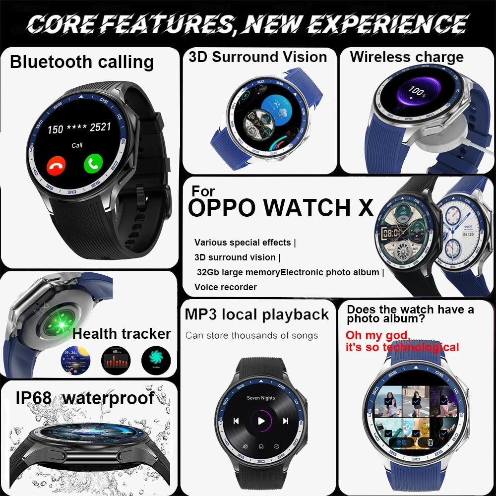 2025 New Smart Watch Bluetooth Call Watch Sleep Heart Rate Detection Smart Watches Blood Oxygen Monitor Activity Tracker Compass