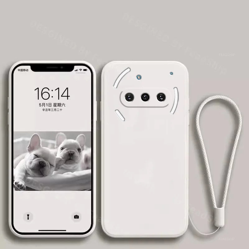 Liquid Silicone Case For Nothing Phone 3A Pro Phone Case Nothing 3A Phone Protective Soft Cover with Screen Film