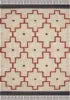 Geometric Pattern Jute Rug with Tassel Fringe – Eco-Friendly Boho Cotton Blend Carpet for Living Room & Home Decor