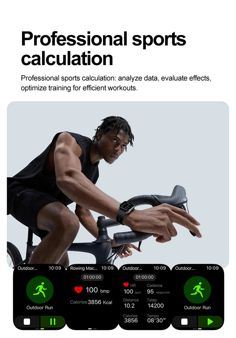 2026 New AI-GPT Health Diagosis Smart Watch Men ECG Blood Pressure Blood Oxygen Lipid Uric Acid Health Analysis Smart Bracelet