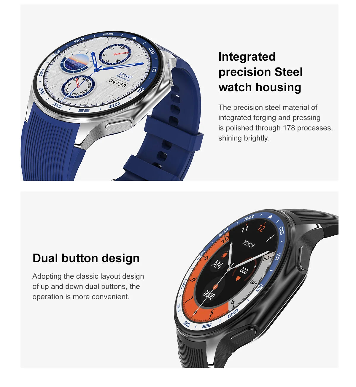 2025 New Smart Watch Bluetooth Call Watch Sleep Heart Rate Detection Smart Watches Blood Oxygen Monitor Activity Tracker Compass