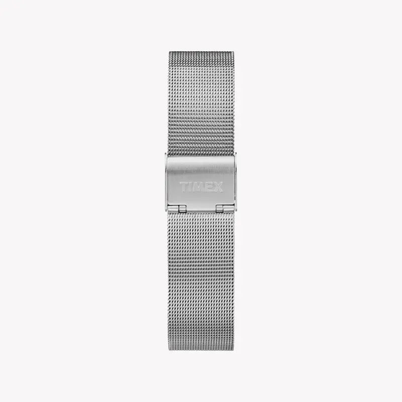 Timex Women's Silver Stainless Steel Watch, White Dial | Tw2r26600