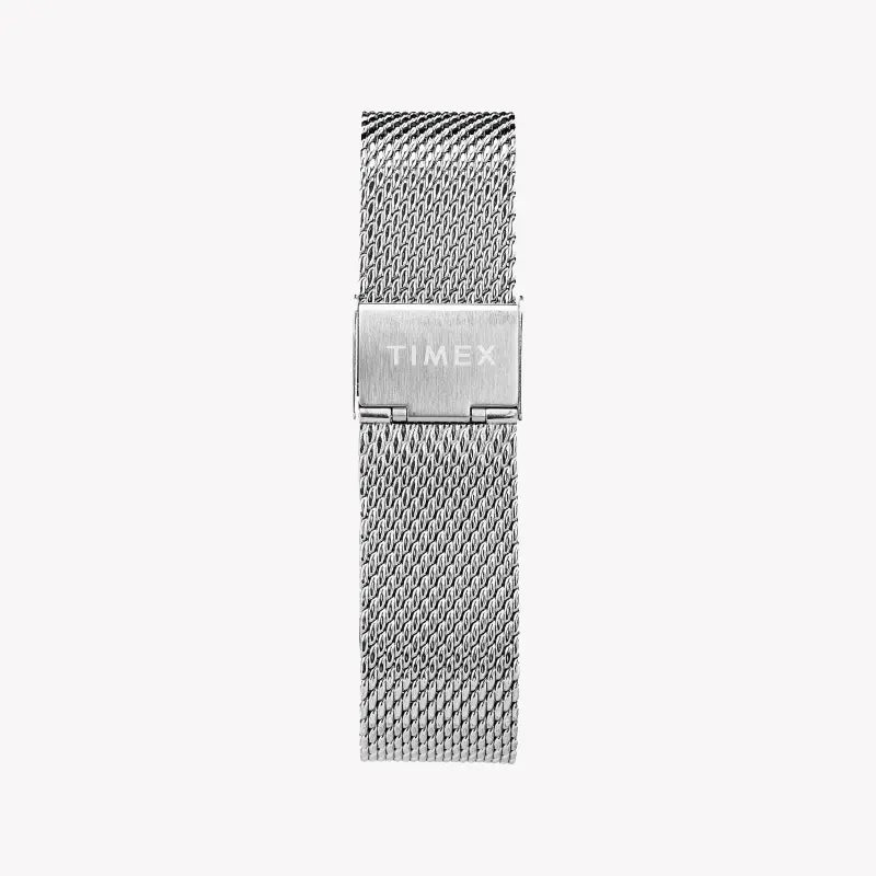 Timex Unisex Silver Stainless Steel, Black Dial | Tw2t11400