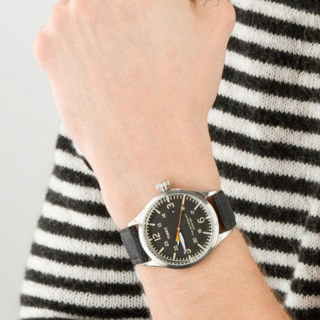 Timex Unisex Tan Fabric Watch, White Dial | Tw2r62000