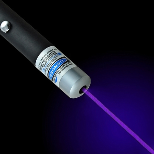 5mW 405nm Purple Blue Laser Pointer Pen Portable Metal Alloy Shell Office Use