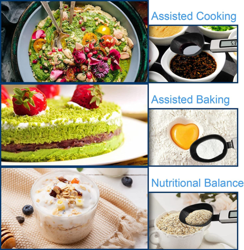Kitchen Digital Measuring Spoon And Food Scale With LCD Display