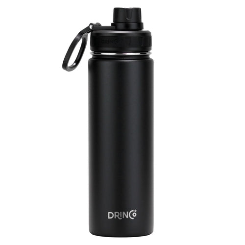 Drinco 22oz Stainless Steel Sport Water Bottle Black