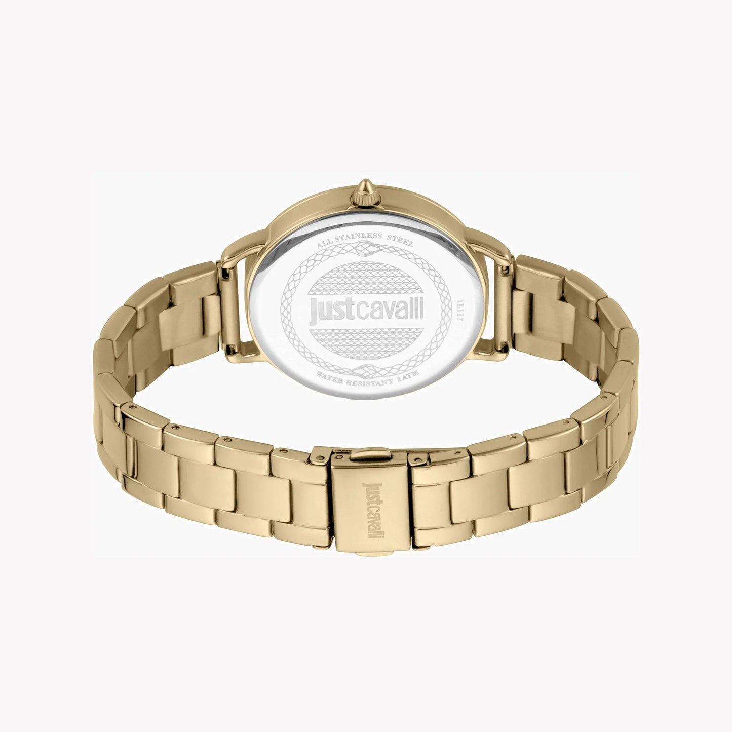 Just Cavalli Women's Gold Stainless Steel Watch, Champagne Dial | Jc1l117m0065