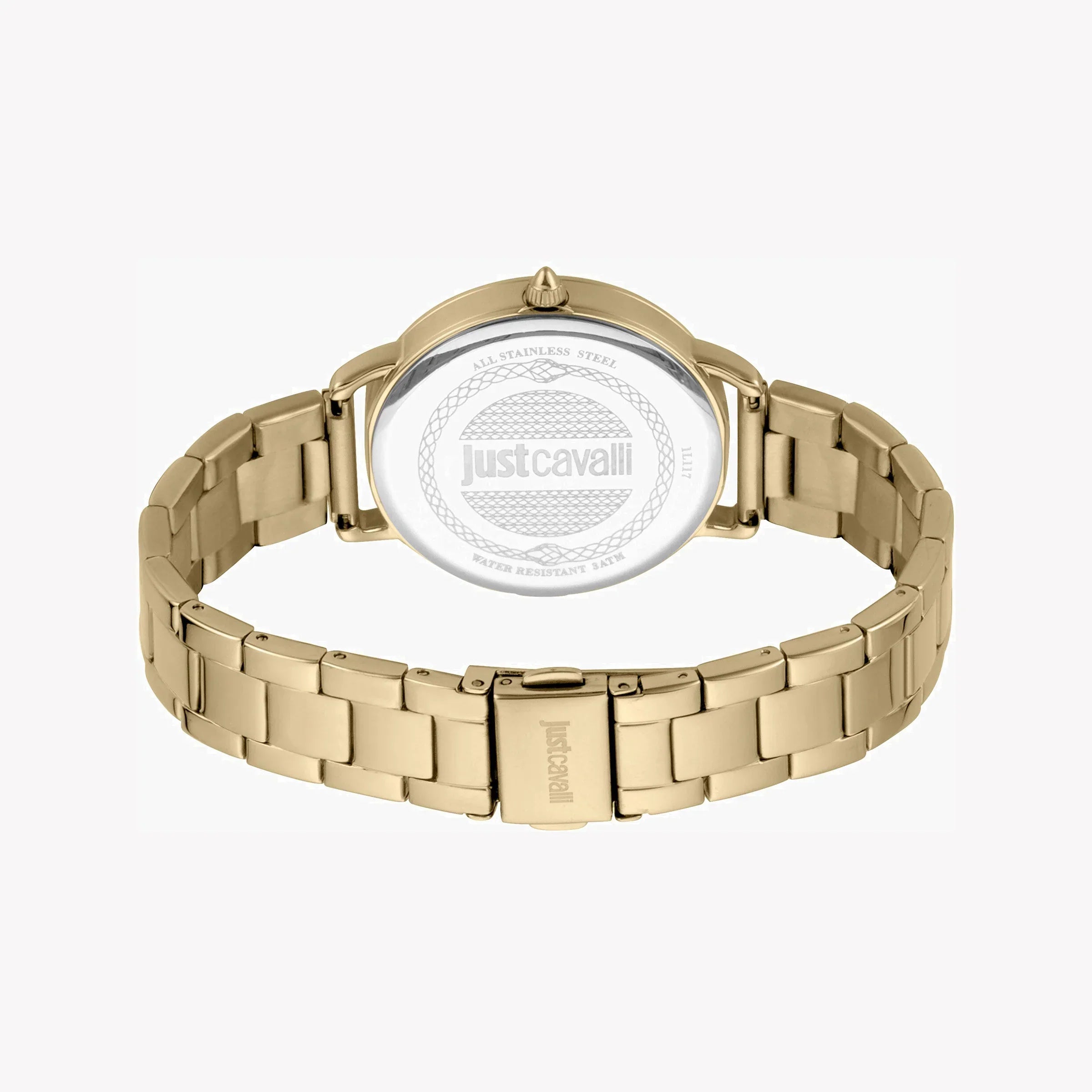 Just Cavalli Women's Gold Stainless Steel Watch, Champagne Dial | Jc1l117m0065